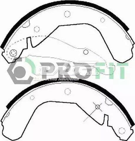 Колодки гальмові задні, барабанні 50010216 PROFIT