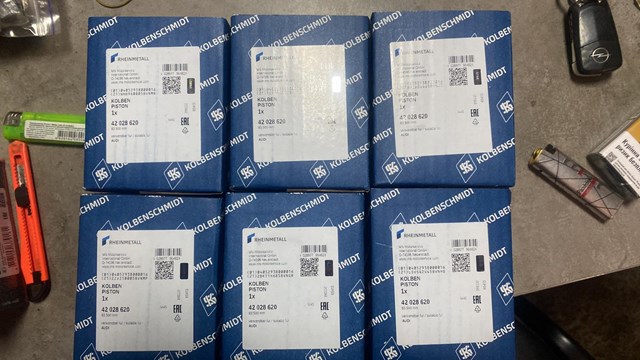 028PI00135002 Mahle Original Поршня, 2-й ремонт