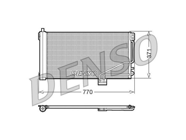 Конденсатор системи охолодження системи DCN10043 DENSO