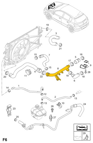 Фланец системы охлаждения ACS P223 цена, от 34.87 USD