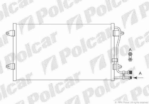 Трубопроводи і радіатор кондиціонера 9571K8C1S POLCAR