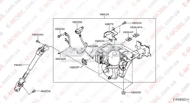 Рулевая колонка 488103NL0A Nissan/Infiniti
