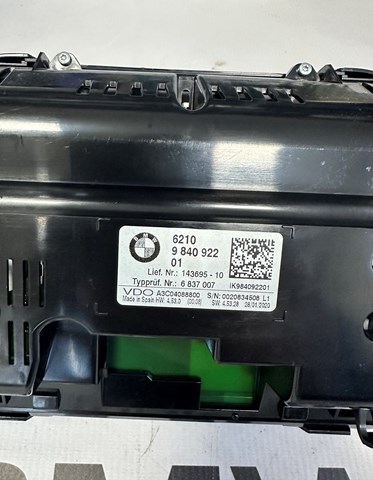 62109840922 BMW Щиток приборов
