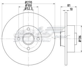 Диск гальмівний задній BG9032RS DELPHI