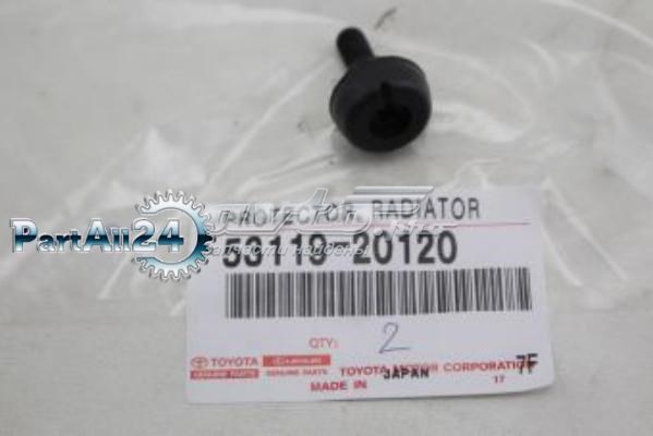 Clips de fijación para rejilla de radiador de panel 5311920120 TOYOTA