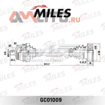 Левая полуось GC01009 Miles