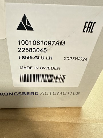 Рукоятка рычага КПП Kongsberg KA1001081097AM