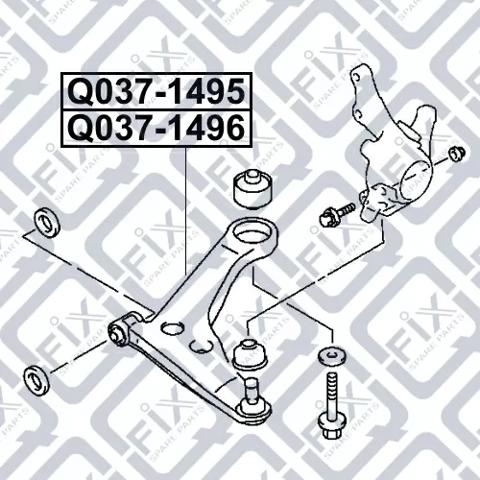 Рычаг передней подвески левый Q0371496 Q-fix