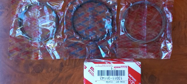 Кольца поршневые 1301131143 Toyota