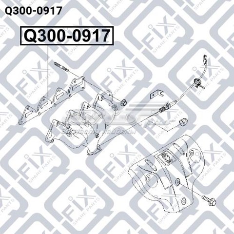 Прокладка коллектора выпускного Q-fix Q3000917 цена, от 22.63 USD