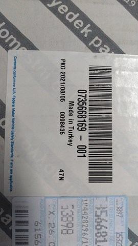 Retrovisor exterior derecho 735668169 FIAT