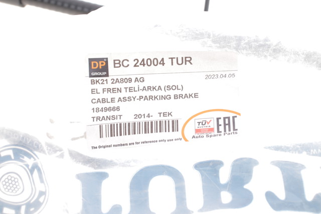 Трос ручника BC24004TUR DP Group