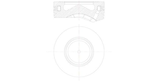 081PI00105000 Mahle Original Поршень в комплекте на 1 цилиндр, STD