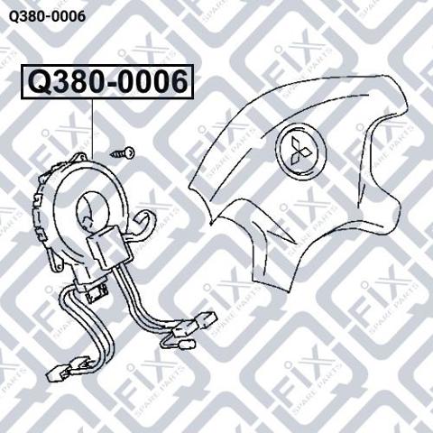 Контактное кольцо подушки безопасности Q-fix Q3800006 цена, от 13.01 USD