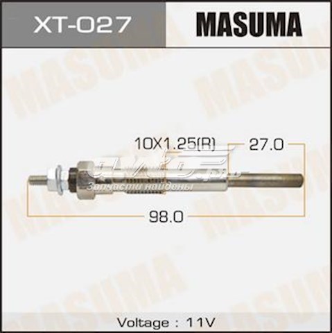 Свеча накала MASUMA XT027