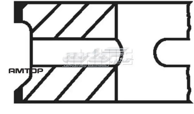 Компрессионные кольца, на 1 цилиндр стандарт Mahle Original 20503N0