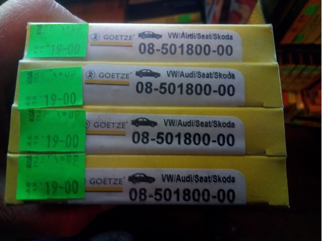 Комплект поршневих кілець на 1 циліндр, STD. 0850180000 GOETZE