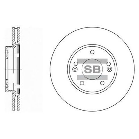Тормоз дисковый передний Sangsin SD2002 цена, от 42.80 USD