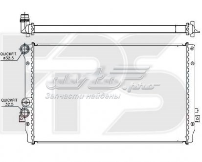 Радіатор системи охолодження двигуна FP62A474 FPS