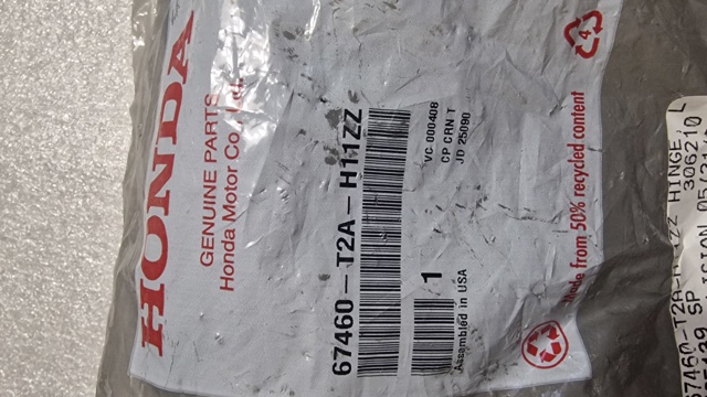  67460T2AH11ZZ Honda
