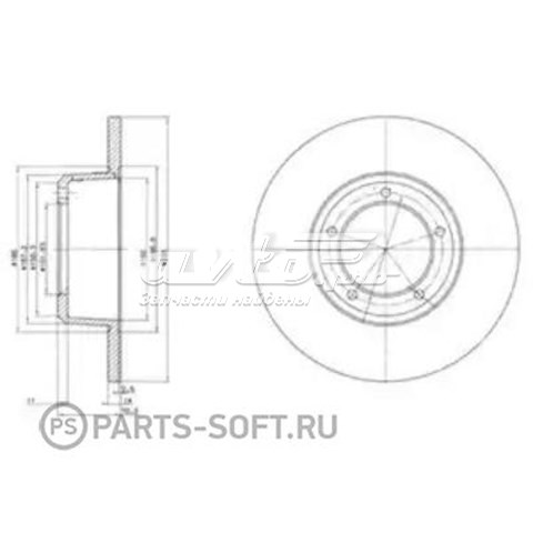 Передние тормозные диски BG2297 Delphi