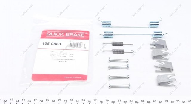 Ремкомплект задніх гальм 1050883 QUICK BRAKE