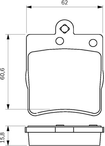 986494022 Bosch Колодки тормозные дисковые комплект