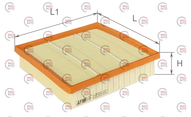Элемент воздушного фильтра Alpha Filter AF1893 цена, от 3.73 USD