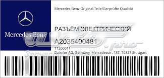  A2035400481 Mercedes