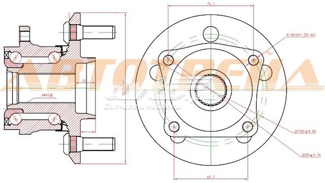 Ступицы задних колес Koyo DACF2146A цена, от 87.09 USD