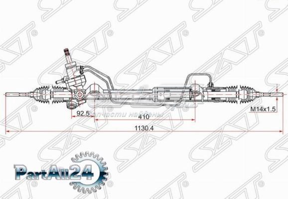 STGJ6E32110B SAT cremalheira da direção