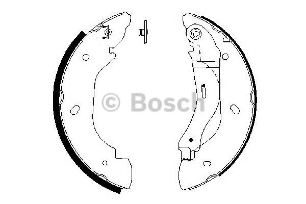 Тормоза рабочие задние ножные и тормозные барабаны Bosch 986487660 цена, от 22.64 USD