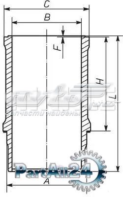 Гільза поршнева 209WN2201 MAHLE