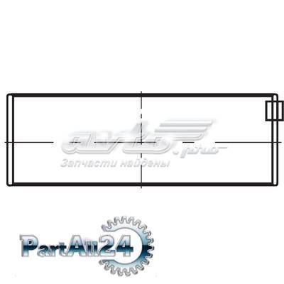 Вкладыши коленвала коренные, комплект, стандарт (STD) 001HL20044000 Mahle Original