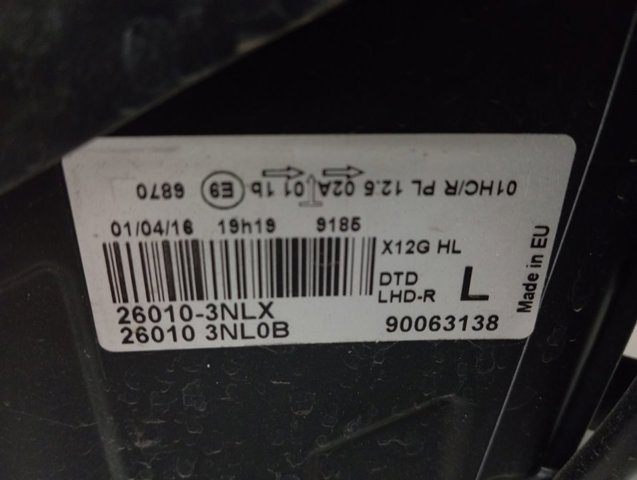 Купить 260103NLX Nissan/Infiniti Фара основная правая