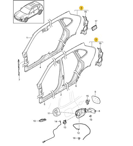  95850398601GRV Porsche