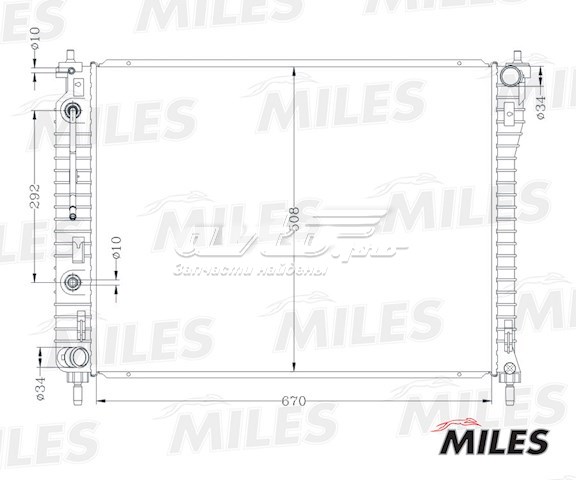 Радиатор ACRB203 Miles