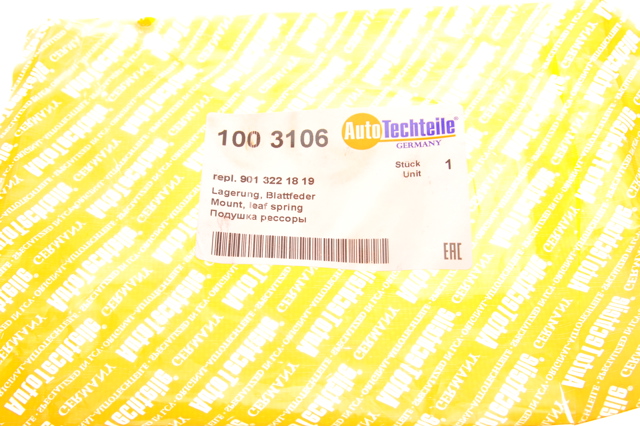 Опора передней рессоры 1003106 Autotechteile