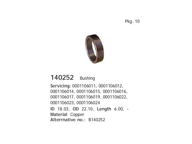 Подшипник стартера Cargo 140242 цена, от 1.42 USD