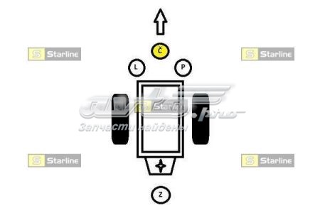 Передняя опора двигателя SM0091 Starline