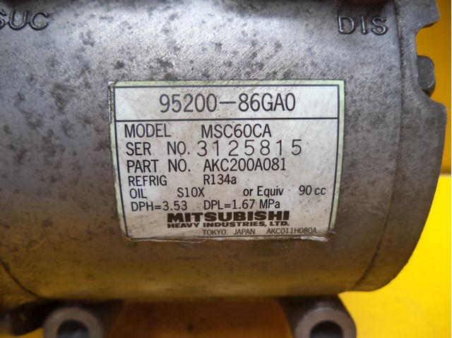 9520086GA0 Suzuki compressor de aparelho de ar condicionado