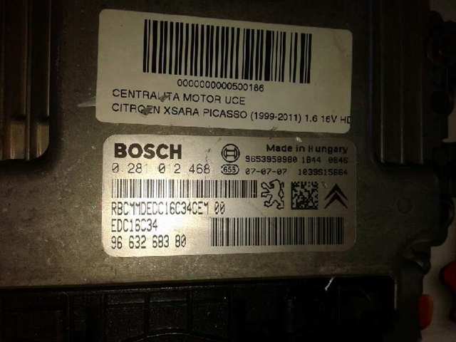 Модуль управления двигателем Peugeot/Citroen 0281012468