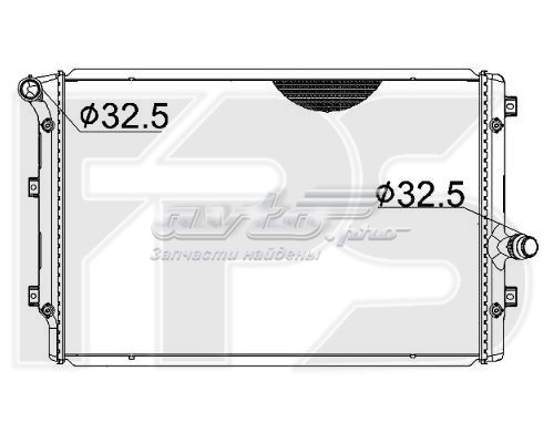 Радиатор охлаждения двигателя FPS FP74A1216 цена, от 56.31 USD