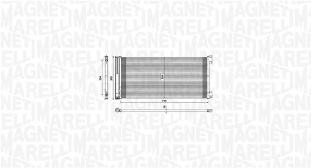 Радиатор кондиционера MAGNETI MARELLI BC808