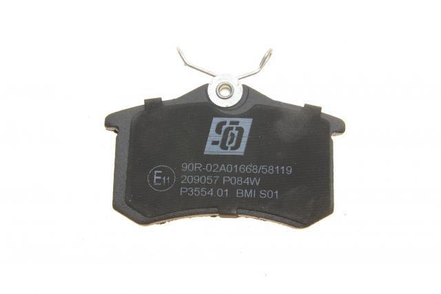 209057 Solgy Колодки тормозные дисковые комплект