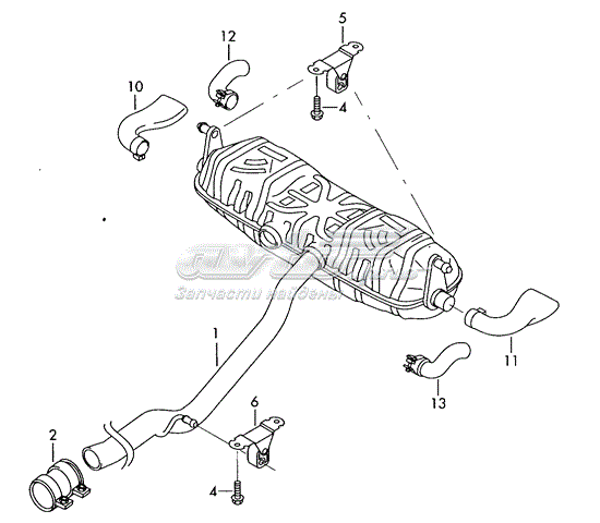 Глушилка 7L6253682H VAG