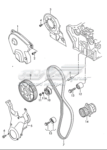 Натяжний ролик 06D109243B VAG