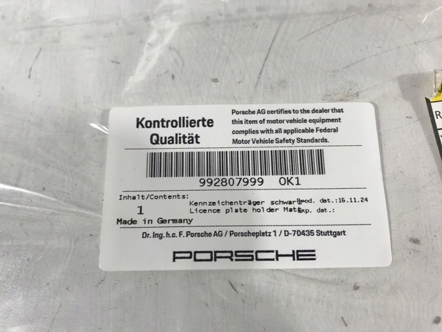  992807999OK1 Porsche