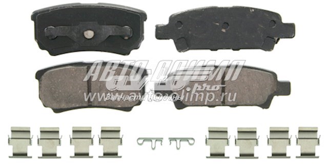 Колодки тормозные задние дисковые WAGNER ZD1037