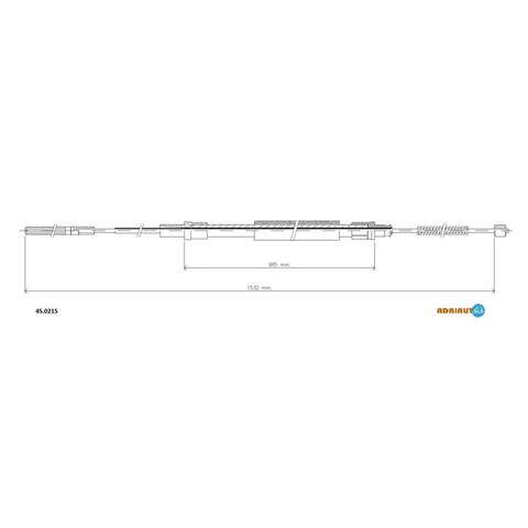 Трос ручного гальма задній, правий/лівий 450215 ADRIAUTO